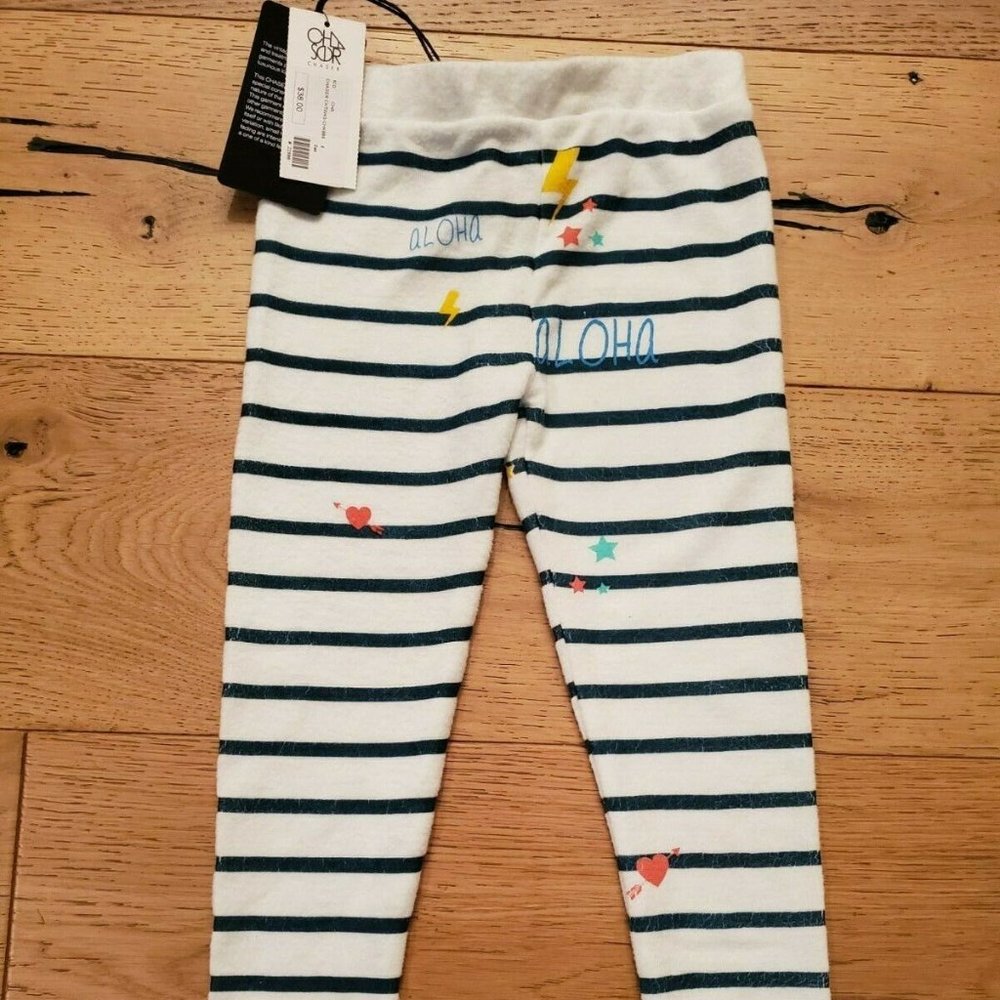 Chaser Chatty Pants girls knit legging - small